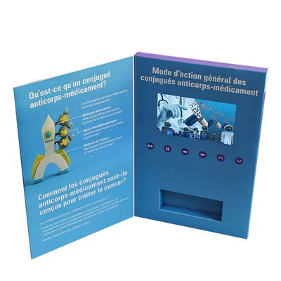 4" IPS A6 Standard Hard Cover Business Video Brochure Card